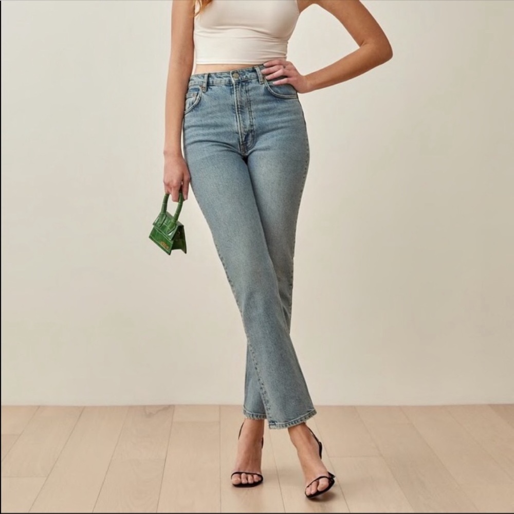 Reformation Liza High Waist Straight Leg Jean